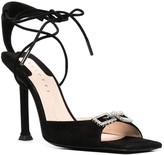 Thumbnail for your product : Cesare Paciotti Gemstone-Detailed High-Heel Sandals