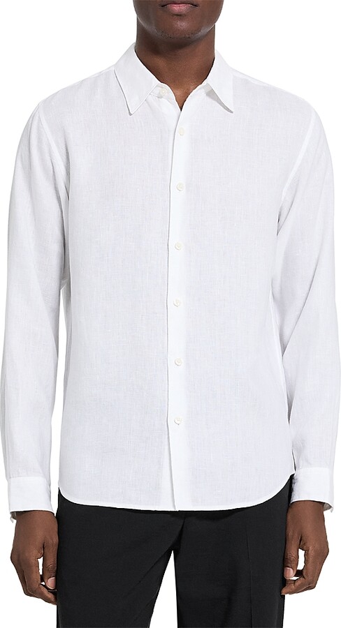 Theory Irving Shirt in Relaxed Linen