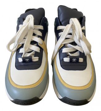 turquoise chanel sneakers