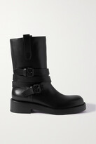 Thumbnail for your product : Ann Demeulemeester Julian Buckled Leather Ankle Boots
