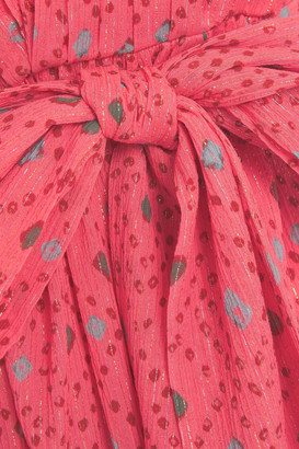 Ulla Johnson Arisa printed metallic cotton-blend voile mini dress