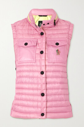 MONCLER GRENOBLE Gumiane Quilted Shell Down Vest - Pink