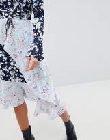 Thumbnail for your product : Missguided Mixed Floral Asymmetric Dress