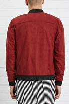 Thumbnail for your product : Forever 21 Faux Suede Bomber Jacket
