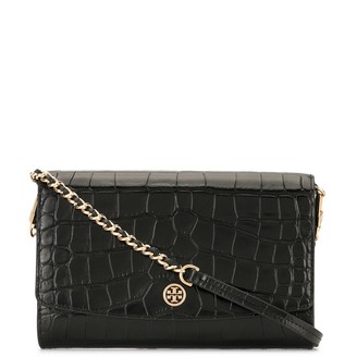 Tory Burch Robinson embossed wallet clutch bag