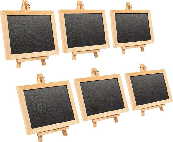 Juvale 2 Pack Small Easel Chalkboard For Tabletops, Restaurant Menu Sign  For Catering Events, Weddings (4.5 X 7.5 In) : Target