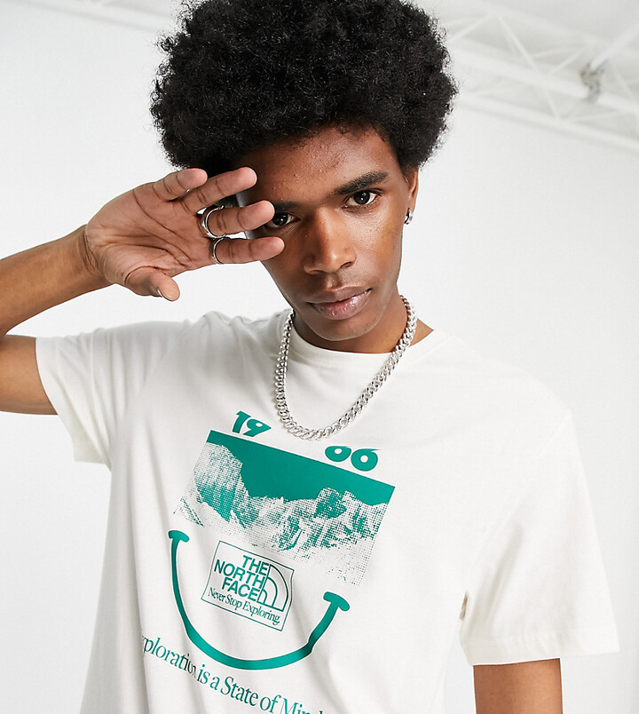 The North Face 1966 Smile Face T-shirt in gray - Exclusive to ASOS -  ShopStyle