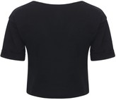 Thumbnail for your product : adidas Logo Cotton Crop Top