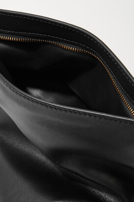 Bottega Veneta The Mini Twist Knotted Leather Clutch - Black
