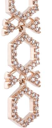 Astley Clarke 18kt gold large Varro Honeycomb diamond drop earrings
