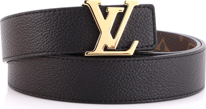 Louis Vuitton Initiales Belt Leather Thin 80 - ShopStyle