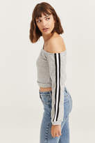 Thumbnail for your product : Ardene Cropped Off Shoulder Sweatshirt