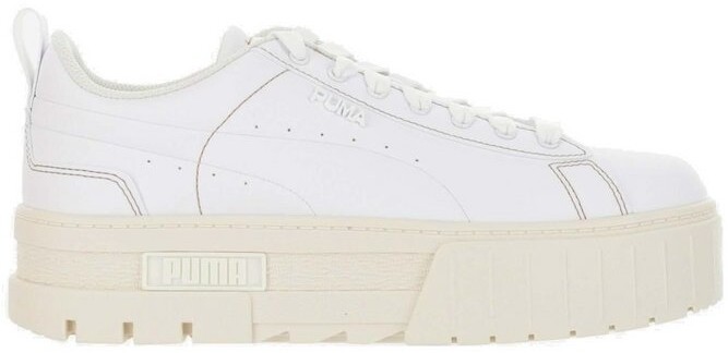 Puma Perforated Detailed Platform Lace-Up Sneakers - ShopStyle