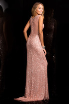 Thumbnail for your product : Scala 48670 Long High Neck Dress with Side Slit