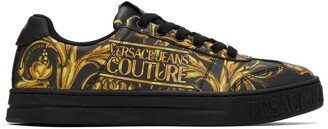 Versace Jeans Couture Black Court 88 Sneakers