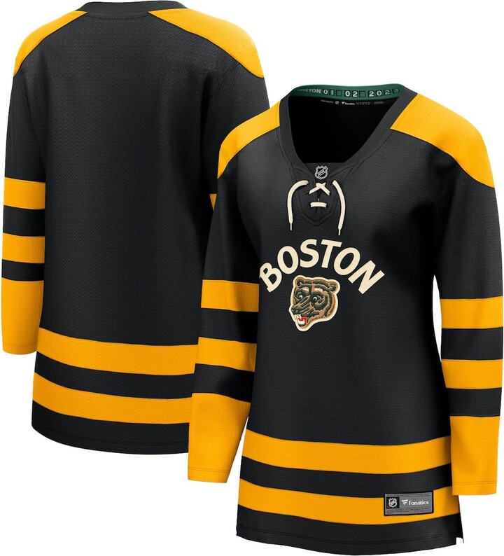 Fanatics Women's Branded Black Boston Bruins 2023 Winter Classic Blank