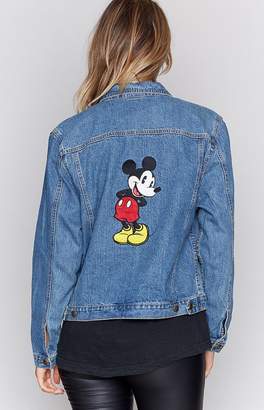 Beginning Boutique Vintage Bootiful Mickey Embroidered Denim Jacket