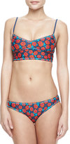 Thumbnail for your product : Marc by Marc Jacobs Maysie Floral-Print Zip Bikini Top