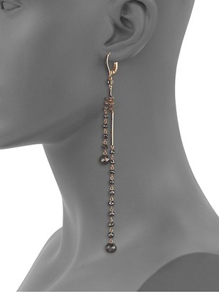 Etho Maria Leyla 18K Rose Gold & Black Diamond Coil Earrings