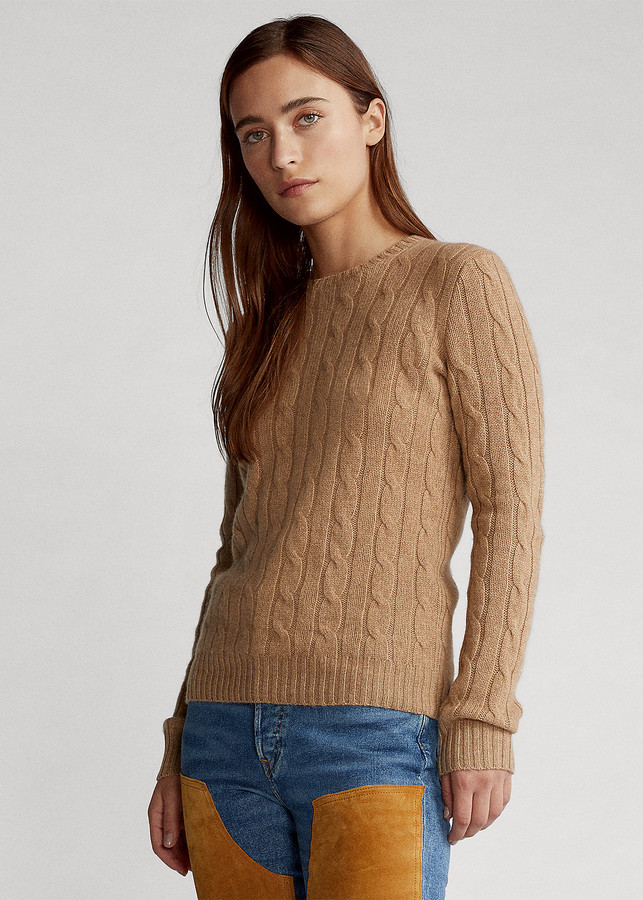 Ralph Lauren Cable-Knit Cashmere Sweater - ShopStyle