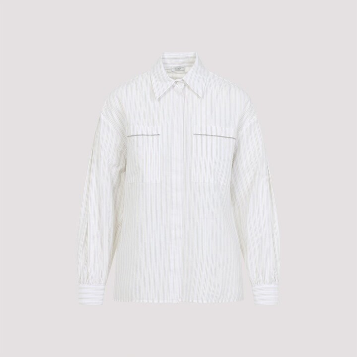 Peserico Striped Long Sleeve Shirt