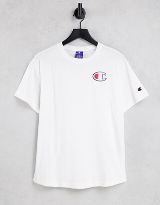 Champion maxi t-shirt in white - ShopStyle