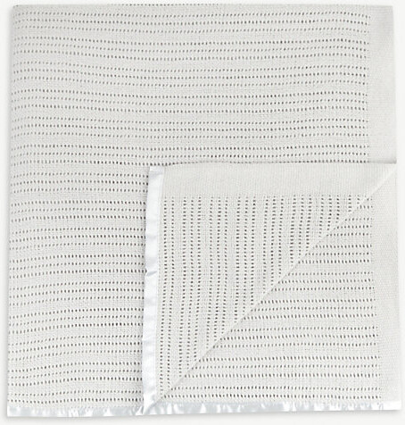 white company cellular blanket