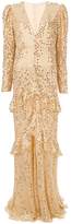 Thumbnail for your product : Alessandra Rich sequin ruffled gown