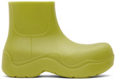 Thumbnail for your product : Bottega Veneta Green Matte The Puddle Boots
