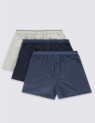 Marks and Spencer 3 Pack Cotton Jersey Boxers