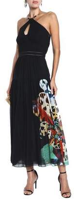 Roberto Cavalli Printed Silk-voile Maxi Dress