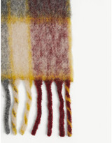 Thumbnail for your product : HOLZWEILER Aster check-print alpaca-blend scarf