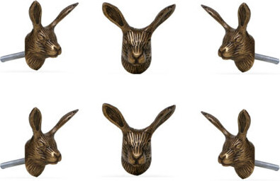 Trinca-Ferro Rabbit Oversized 2 2/5" Length Novelty Knob Multipack