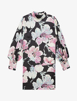 Thumbnail for your product : The Kooples Floral-print crepe dress