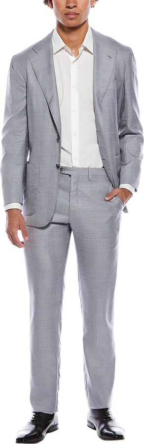 Kiton 2pc Cashmere Linen & Silk-Blend Suit