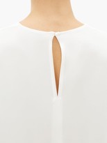 Thumbnail for your product : Raey Long-line Silk Top - Ivory