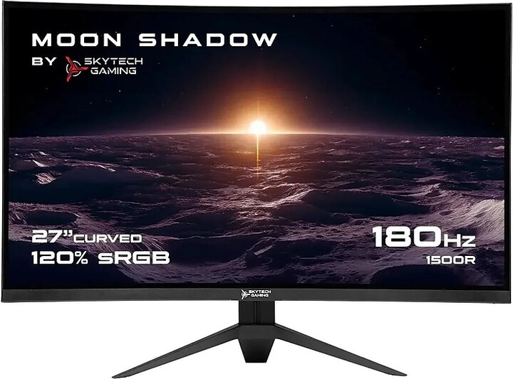Skytech Gaming Skytech Moon Shadow 27" Curved 2K 180 Hz Gaming Monitor, Black (MT-MOONSHADOW-0001-B-SK)