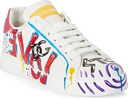 dolce gabbana portofino graffiti sneakers