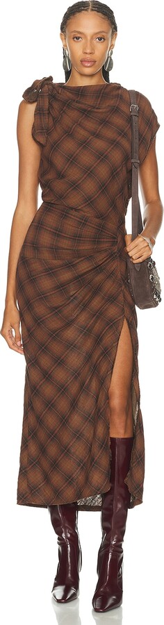 Etoile Isabel Marant Naerys Dress in Brown