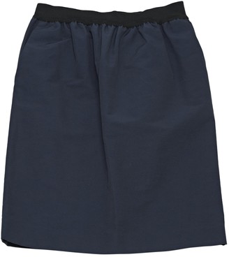 Celine Navy Cotton Skirts