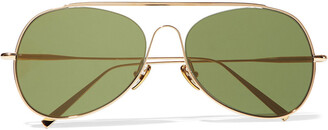 Acne Studios Spitfire Aviator-style Gold-tone Sunglasses