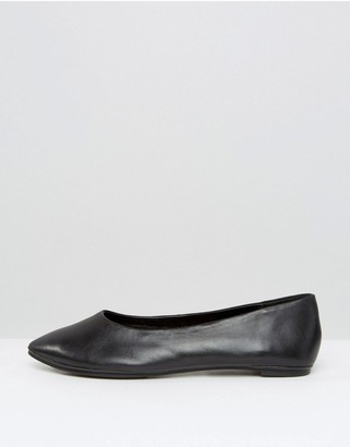 New Look Leather Point Ballet Pump