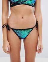 Thumbnail for your product : New Look Sequin Hipster Bikini Bottom