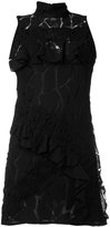 Iro - high neck lace dress - women - coton/Polyester/Acétate/Cupro - 40