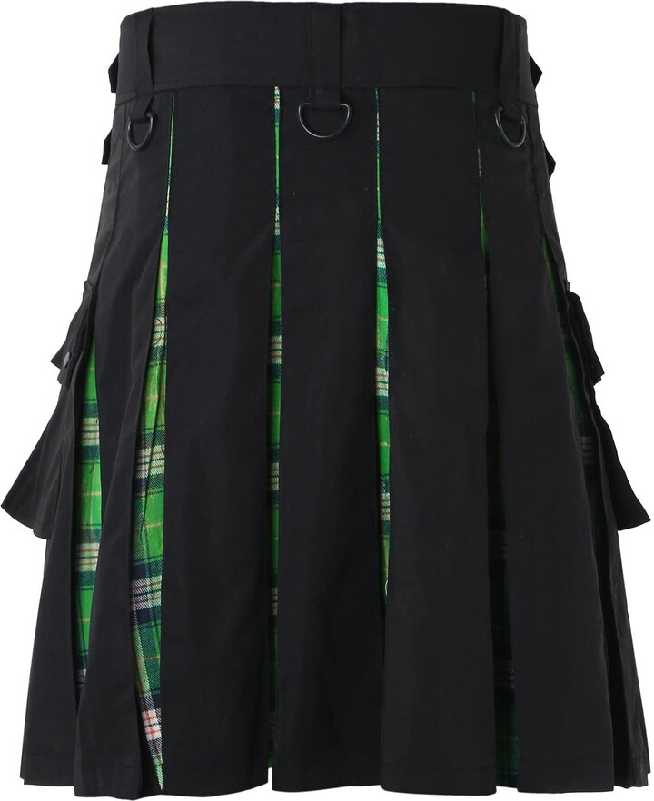 Generic Men's Wedding Utility Kilts Cotton Jeans Kilt Traditional