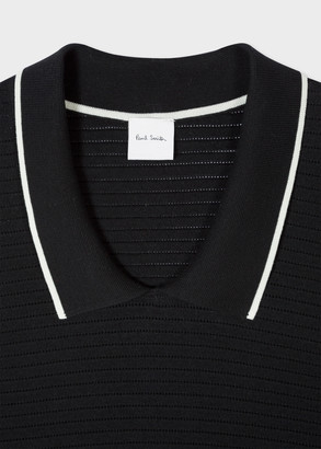 Paul Smith Women's Black Organic Cotton Sleeveless Knitted Top