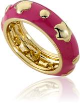 Thumbnail for your product : Little Miss Twin Stars Frosted Flowers 14k Gold-Plated Denim Ring With Gold Flowers & Circles/ Size 6