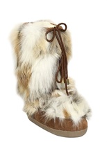 Thumbnail for your product : DSquared 1090 Fox Fur & Suede Snow Boots