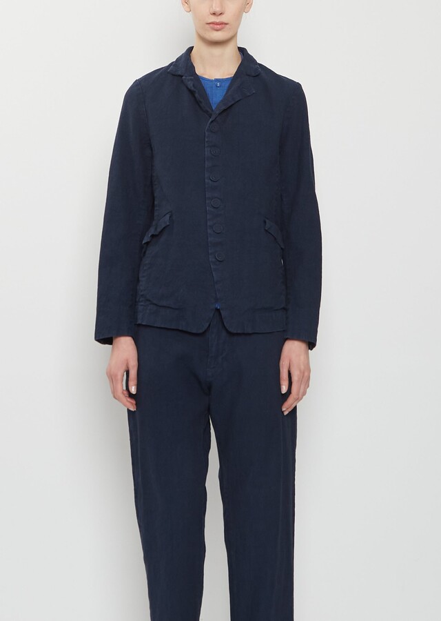 Pas De Calais Linen Cotton Tailored Jacket