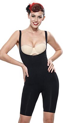 Franato Women's Shapewear Bodysuit Open Bust Waist Control Slimming Body  Shaper Nude(Size: XXL) - ShopStyle
